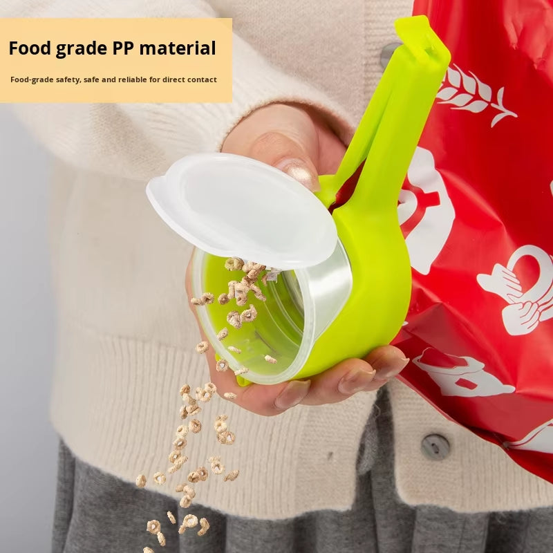 Multifunctional Four-Piece Plastic Bag Clip Set Kitchen Tools for Snack Sealing & Food Storage Preservation
