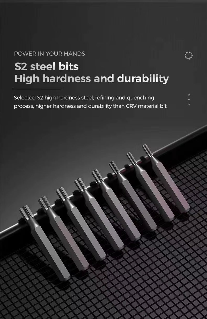 46 1 Mini Premium Precision S2 Steel Pocket Screwdriver Kit Multi-Function Industrial Repair Tool for Phone Laptop PC PS5